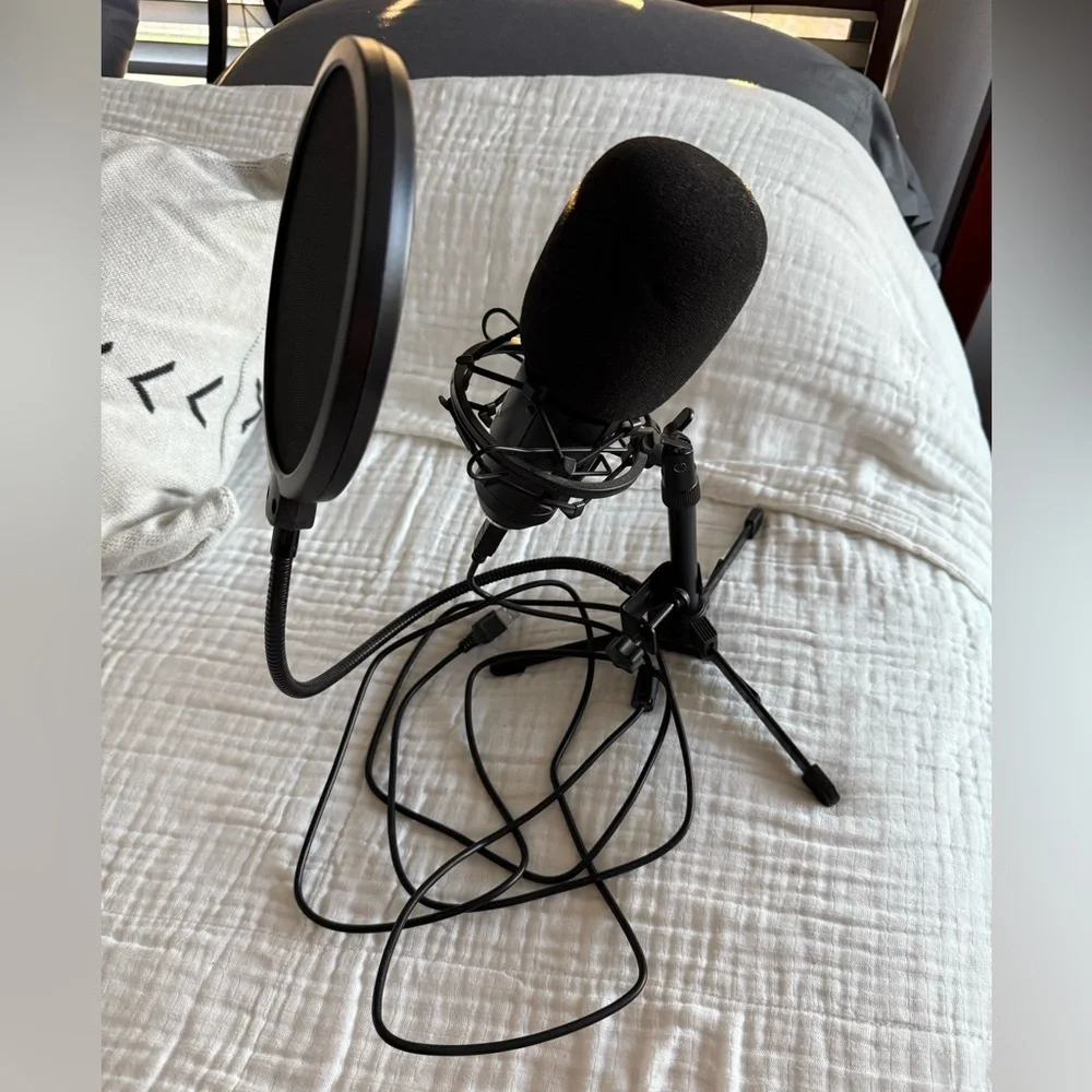 Risea Podcast, Gaming, Vocal Recording USB Computer Condenser Microphone